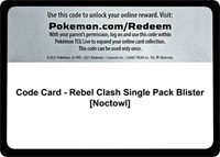 Code Card - Rebel Clash Single Pack Blister [Noctowl]