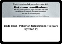 Code Card - Pokemon Celebrations Tin [Dark Sylveon V]