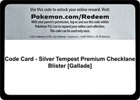 Code Card - Silver Tempest Premium Checklane Blister [Gallade]