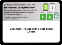 Code Card - Paradox Rift 3 Pack Blister [Cetitan]