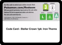 Code Card - Stellar Crown Premium Checklane Blister [Iron Thorns]