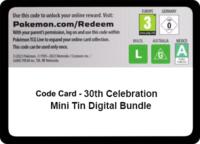 Code Card - 30th Celebration Mini Tin digital bundle
