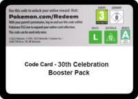Code Card - 30th Celebration Booster Pack