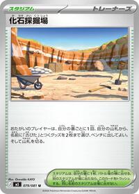 化石採掘場