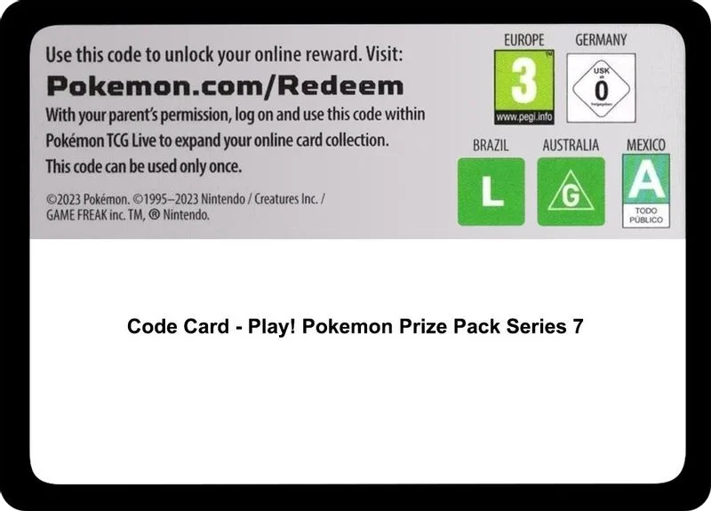 Prize Pack Series Cards